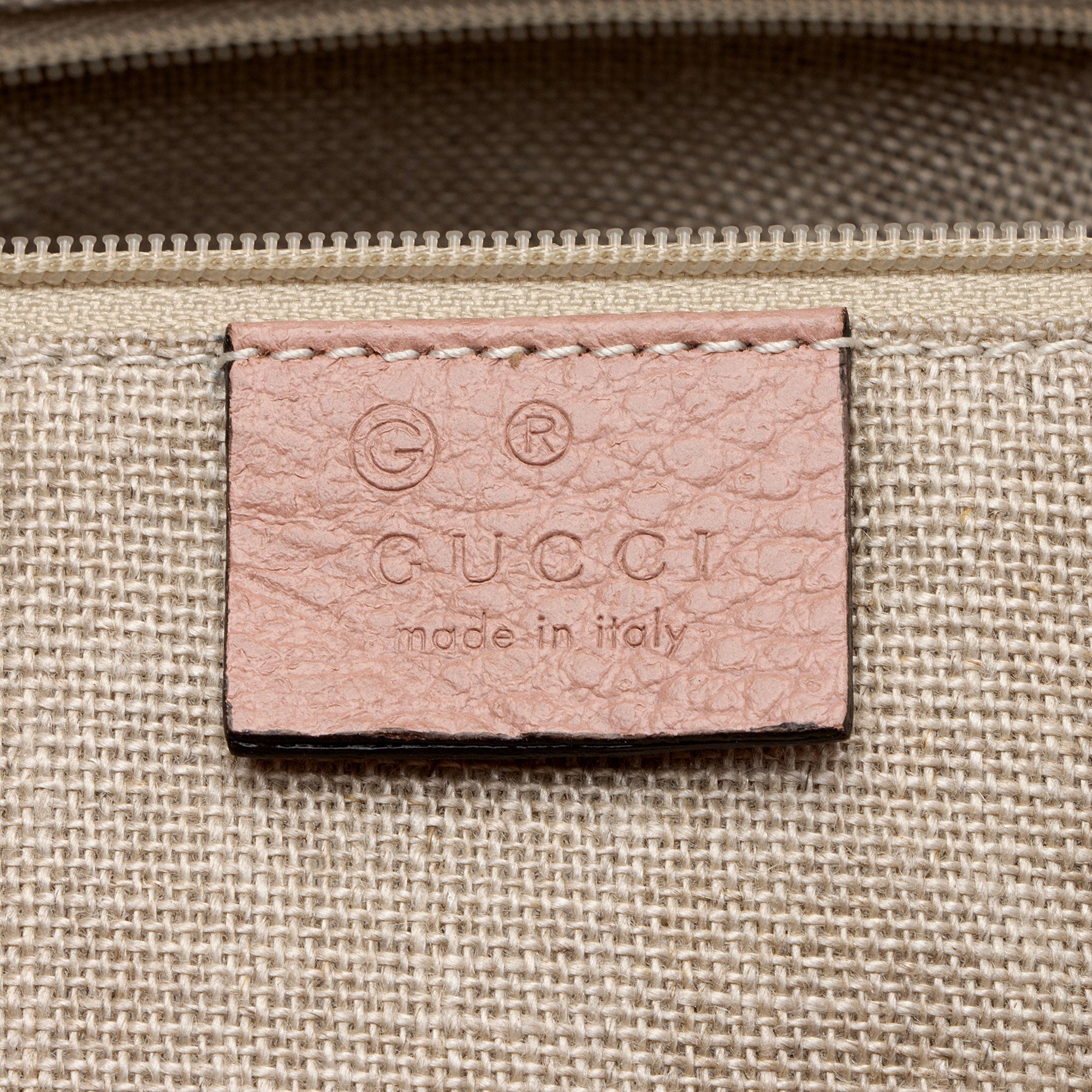 Gucci Leather Interlocking G Medium Top Handle