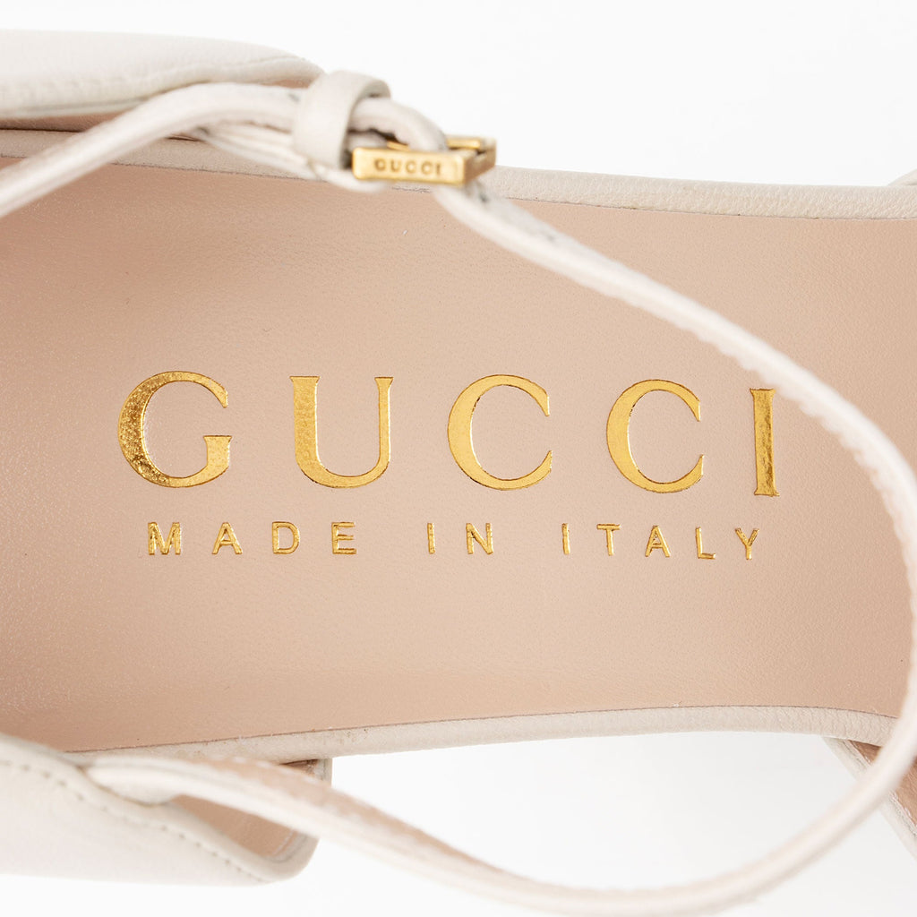 Gucci Leather Interlocking G Platform Pumps - Size 9 / 39 (SHF-KgfIqW)