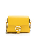 Gucci Leather Interlocking G Small Crossbody