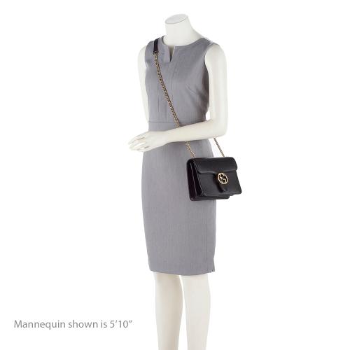 Gucci Leather Interlocking G Small Shoulder Bag (SHF-19827)