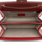 Gucci Leather Interlocking G Small Shoulder Bag (SHF-22434)