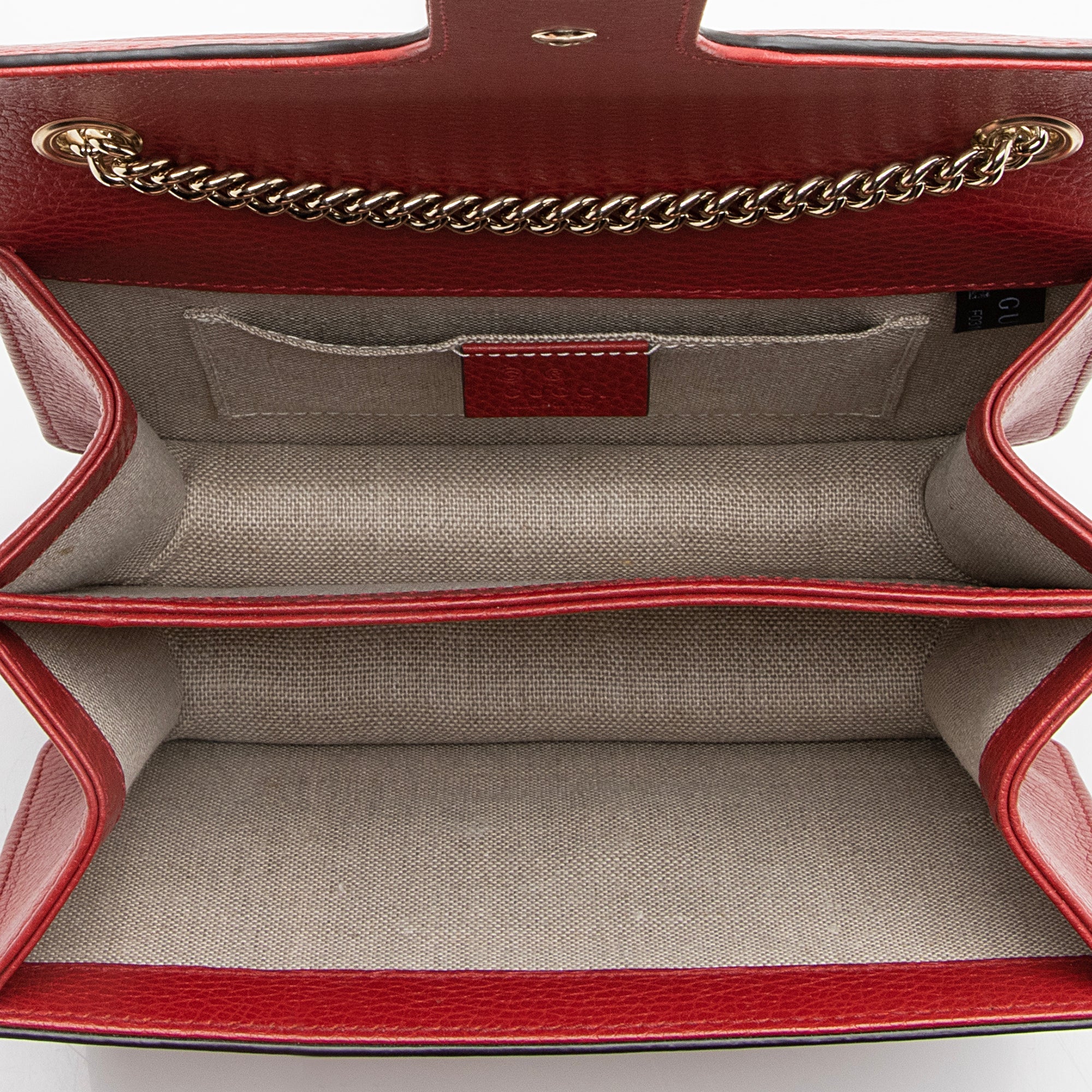 Gucci Leather Interlocking G Small Shoulder Bag (SHF-22434)