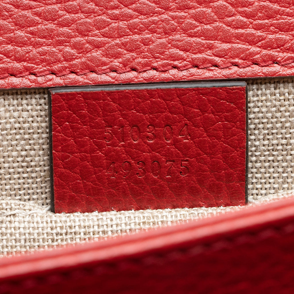 Gucci Leather Interlocking G Small Shoulder Bag (SHF-22434)