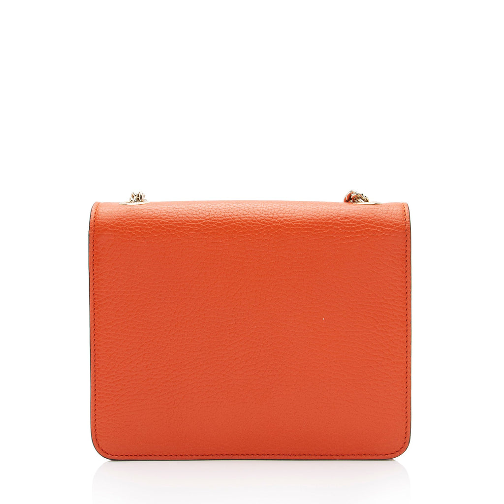 Gucci Grained Calfskin Interlocking G Small Shoulder Bag (SHF-h9X0uq)