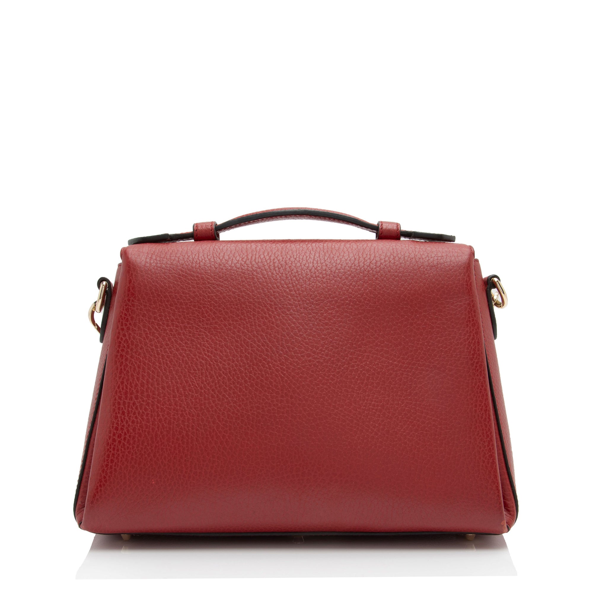 Gucci Leather Interlocking G Small Top Handle