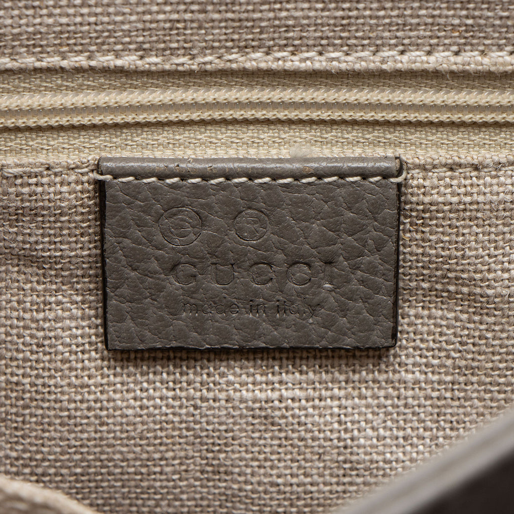 Gucci Leather Interlocking G Small Top Handle (SHF-ug7uku)