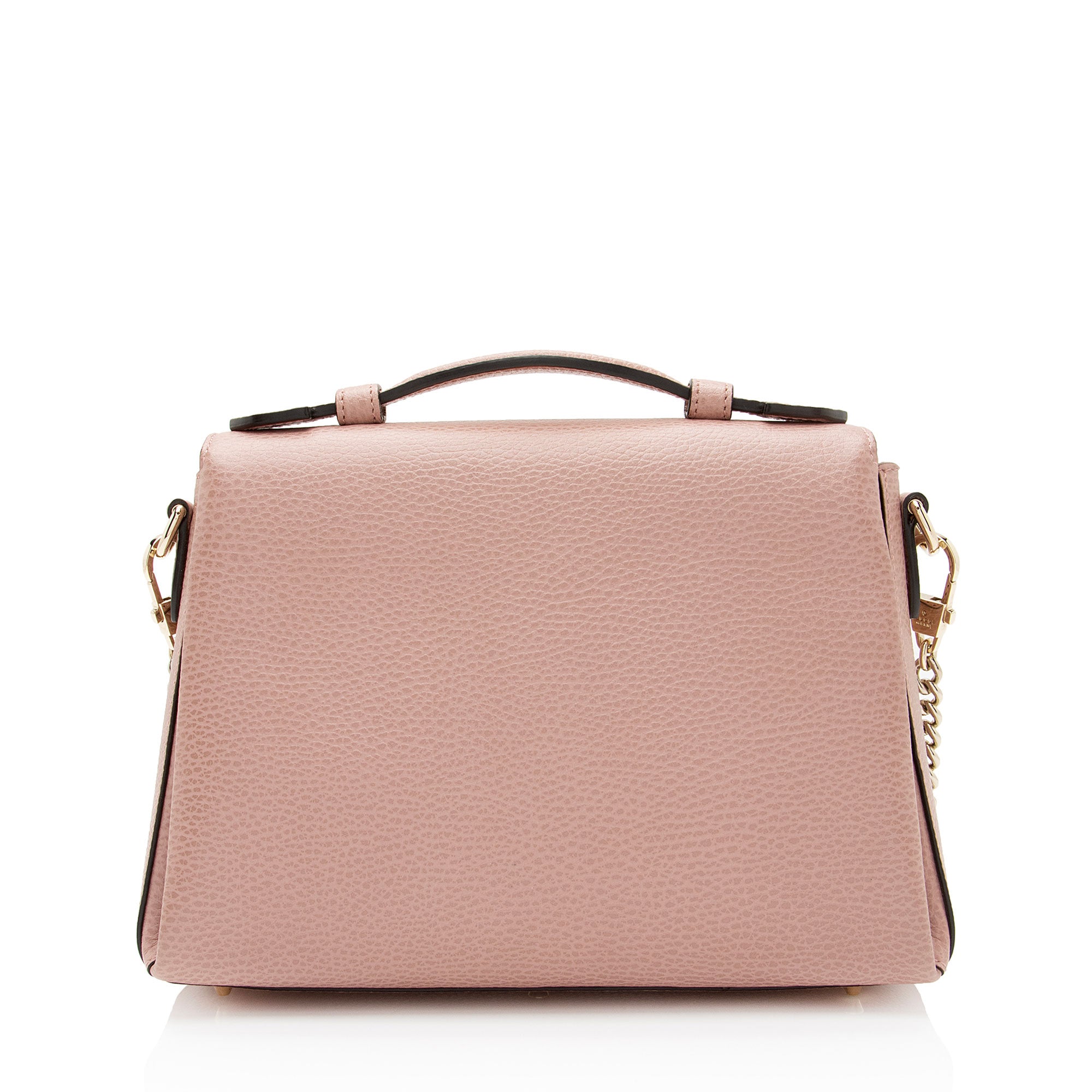 Gucci Leather Interlocking G Small Top Handle (SHF-WEVYEv)