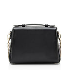 Gucci Leather Interlocking G Small Top Handle