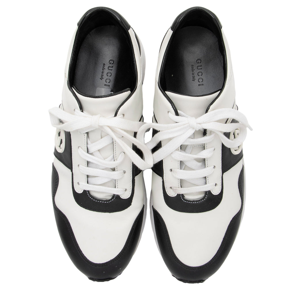 Gucci Leather Interlocking G Sneakers - Size 10 / 40 - FINAL SALE (SHF-j64B4Z)