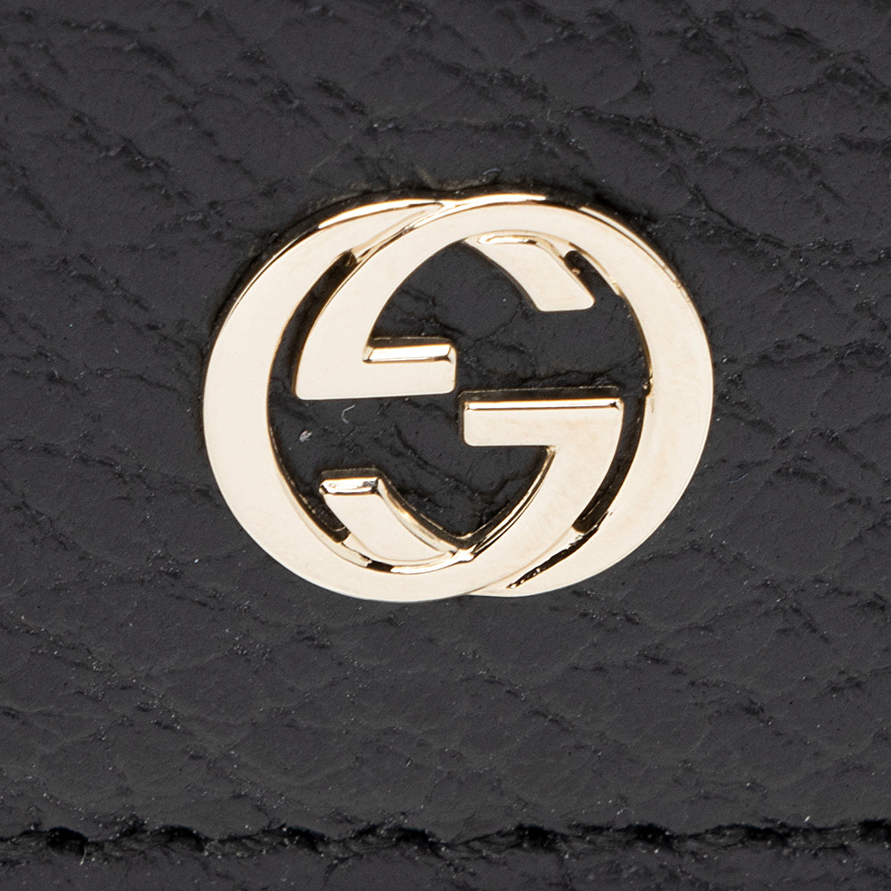 Gucci Leather Interlocking GG Long Wallet (SHF-20715)