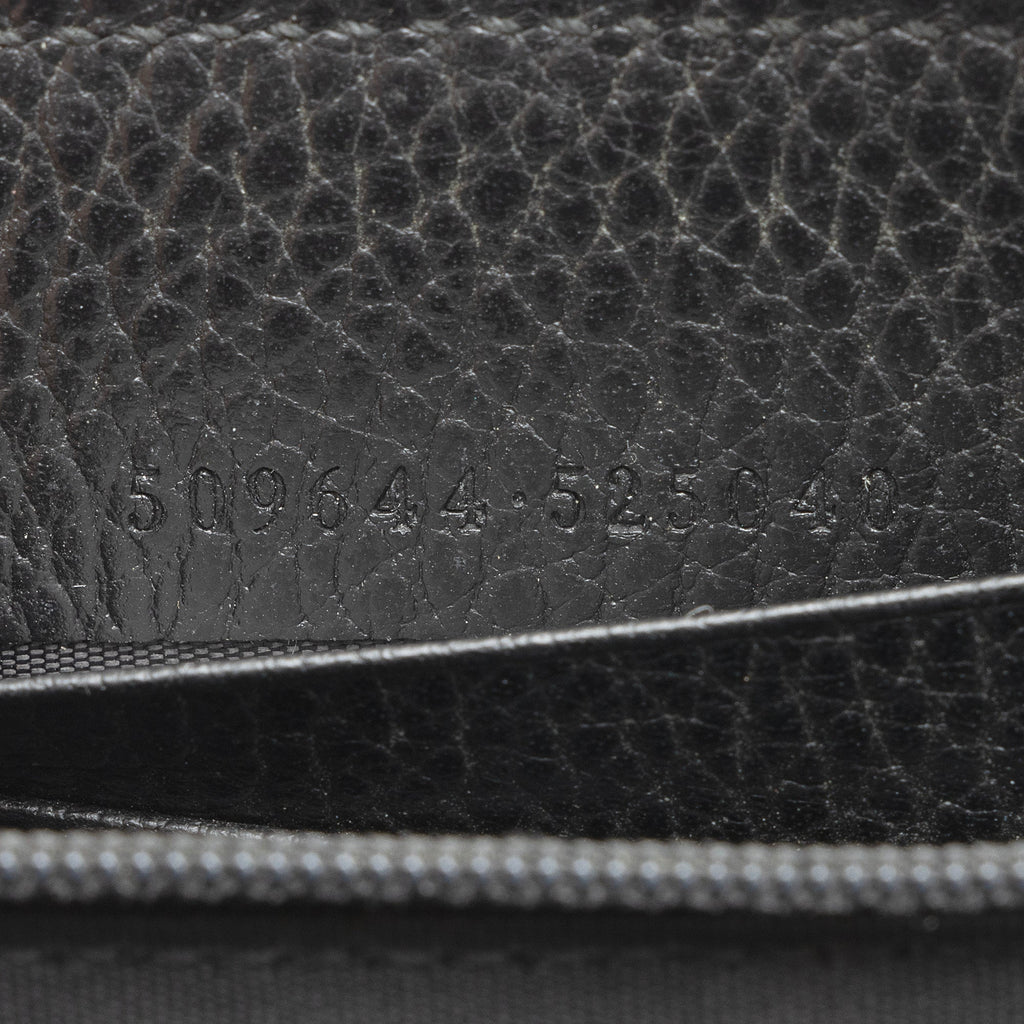 Gucci Leather Interlocking G Betty Zip Around Wallet (SHF-23831)