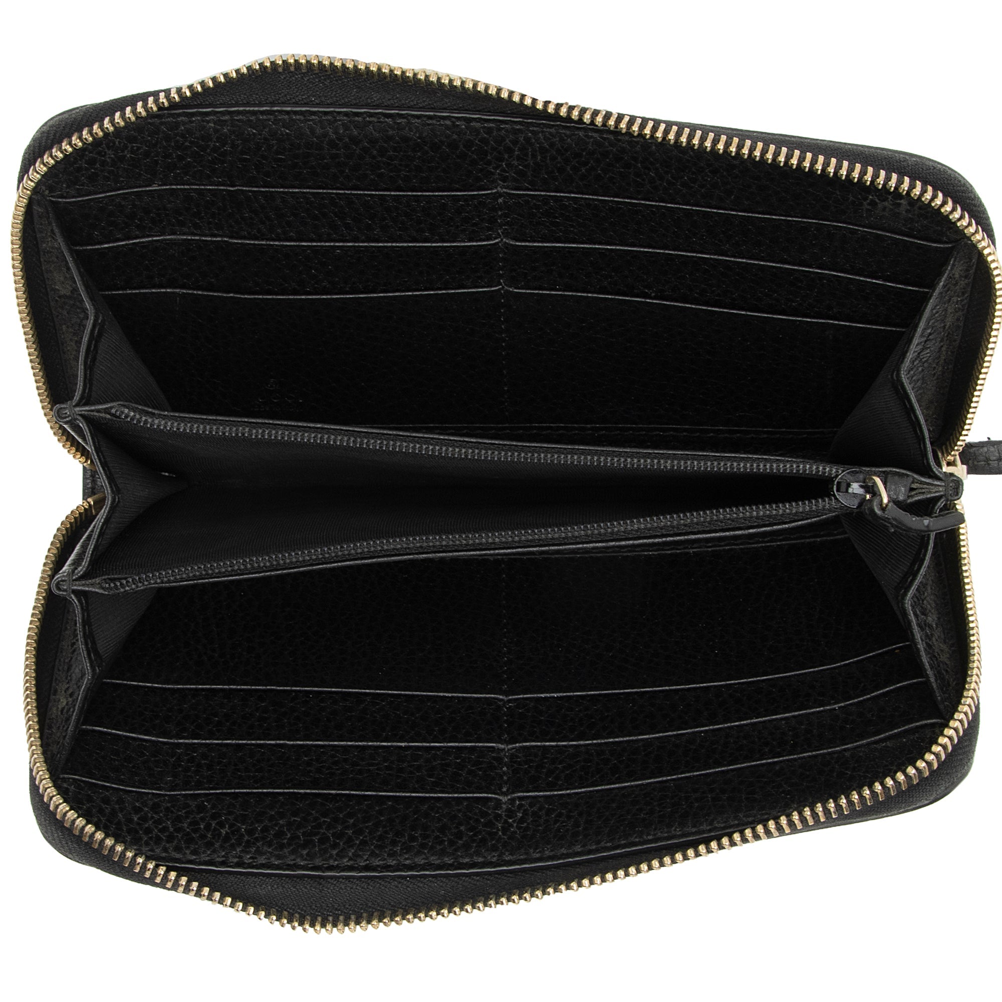 Gucci Leather Interlocking G Betty Zip Around Wallet (SHF-23831)