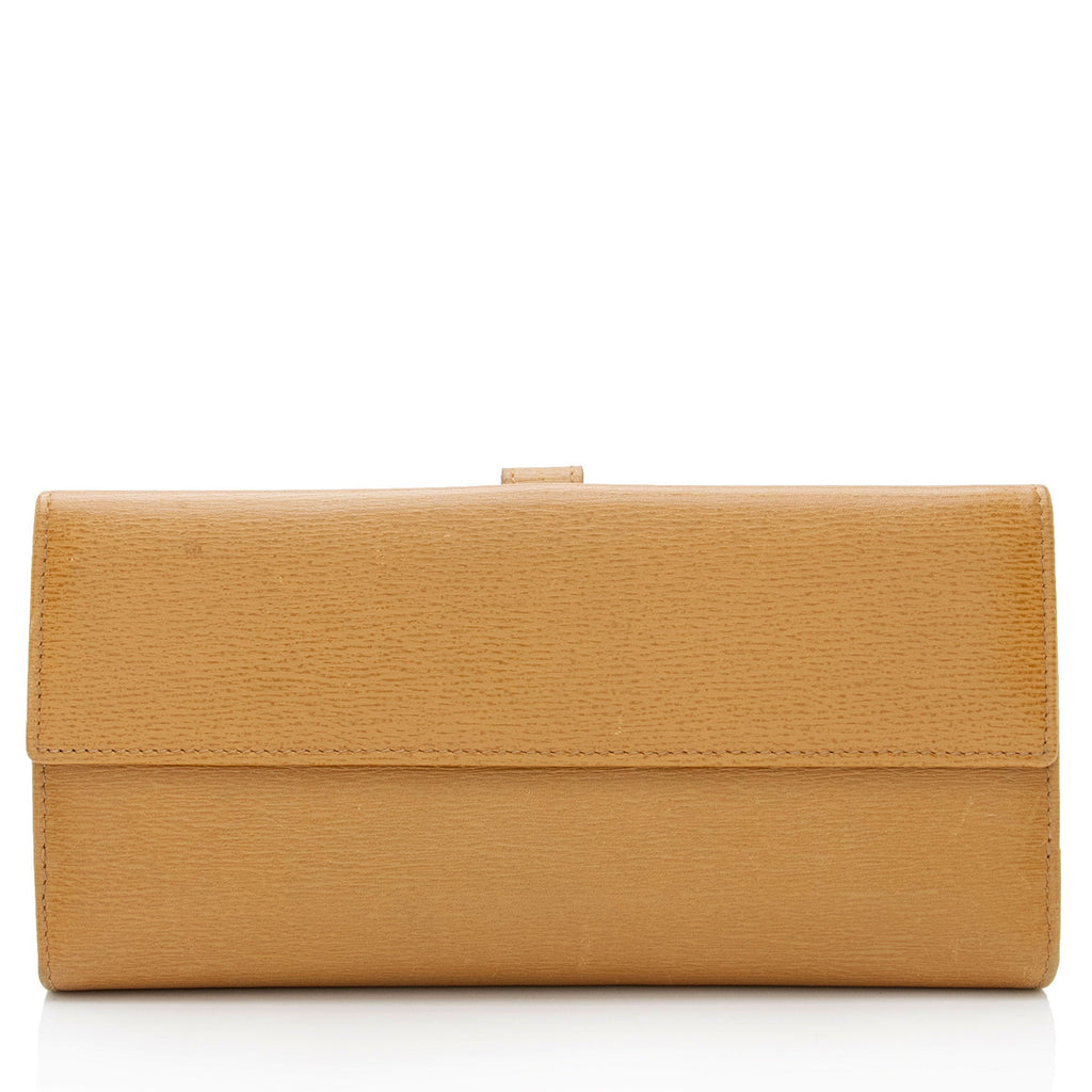 Gucci Leather Jackie Long Wallet (SHF-BlyuRJ)