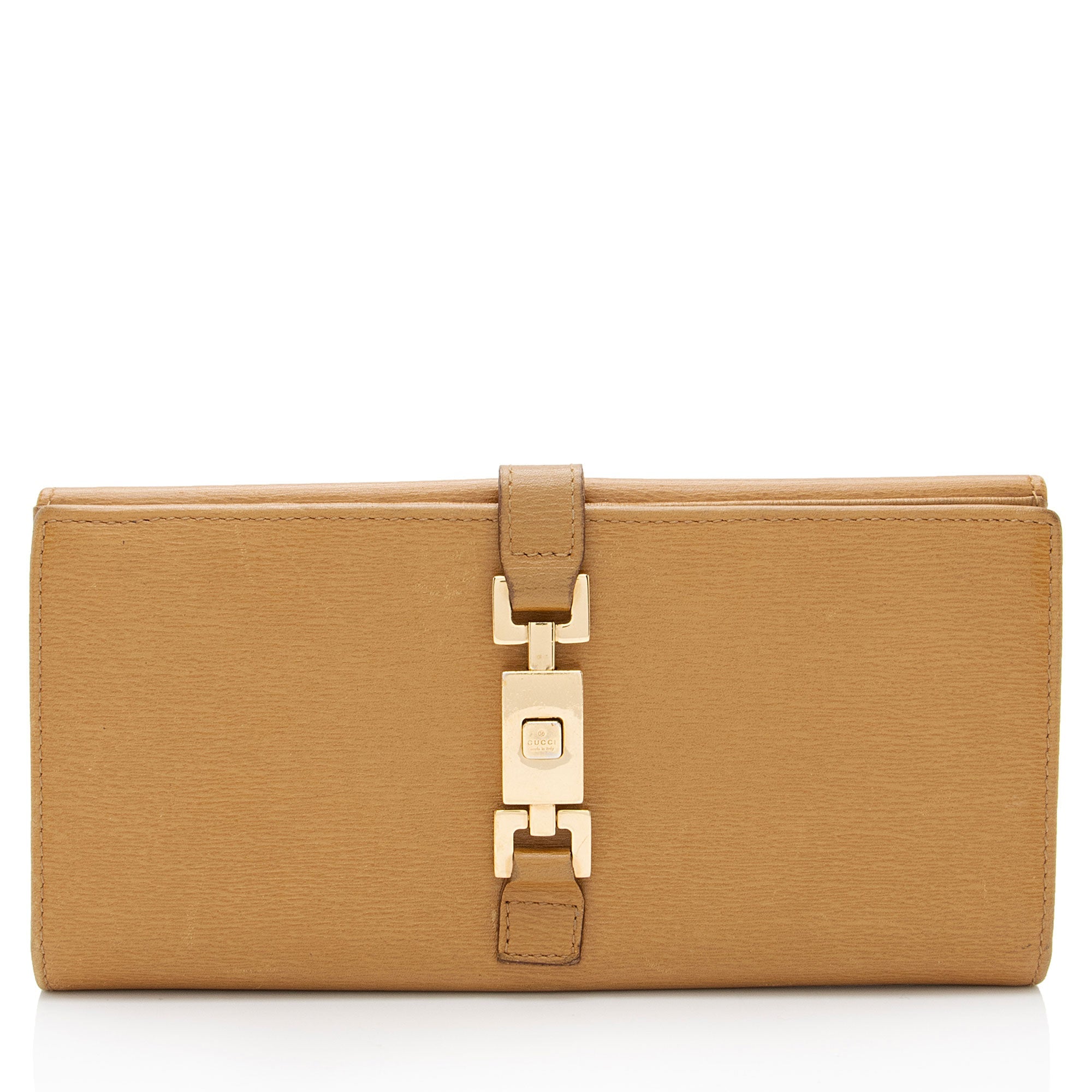 Gucci Leather Jackie Long Wallet (SHF-BlyuRJ)