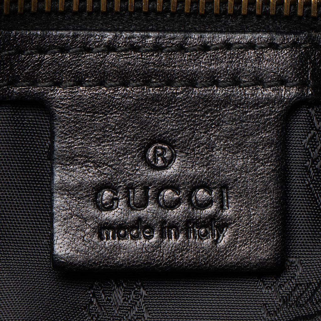 Gucci Leather Jockey Medium Hobo