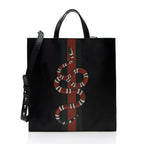 Gucci Leather Kingsnake Tote