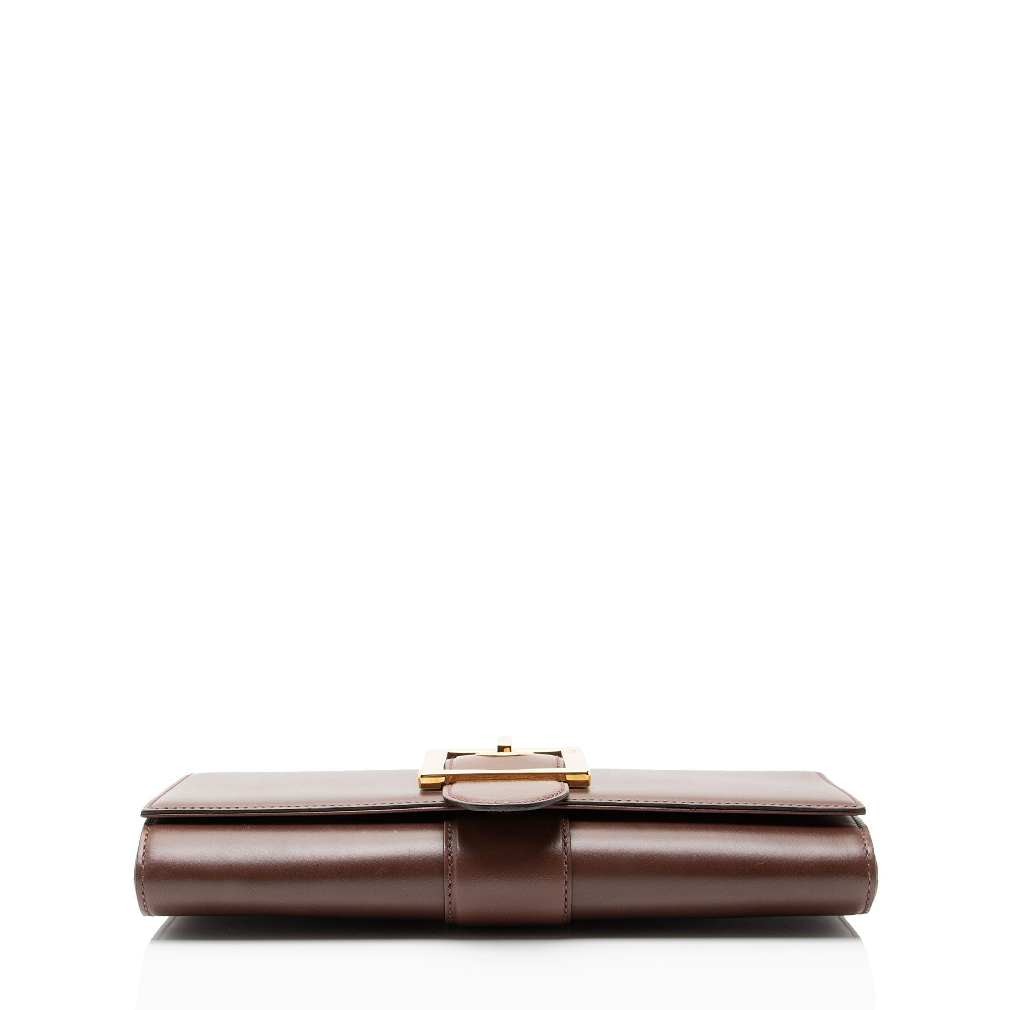 Gucci Leather Lady Buckle Clutch