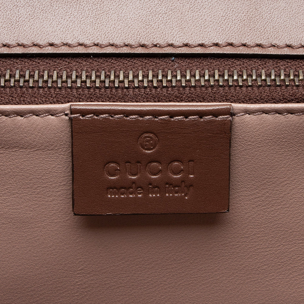 Gucci Leather Lady Buckle Clutch