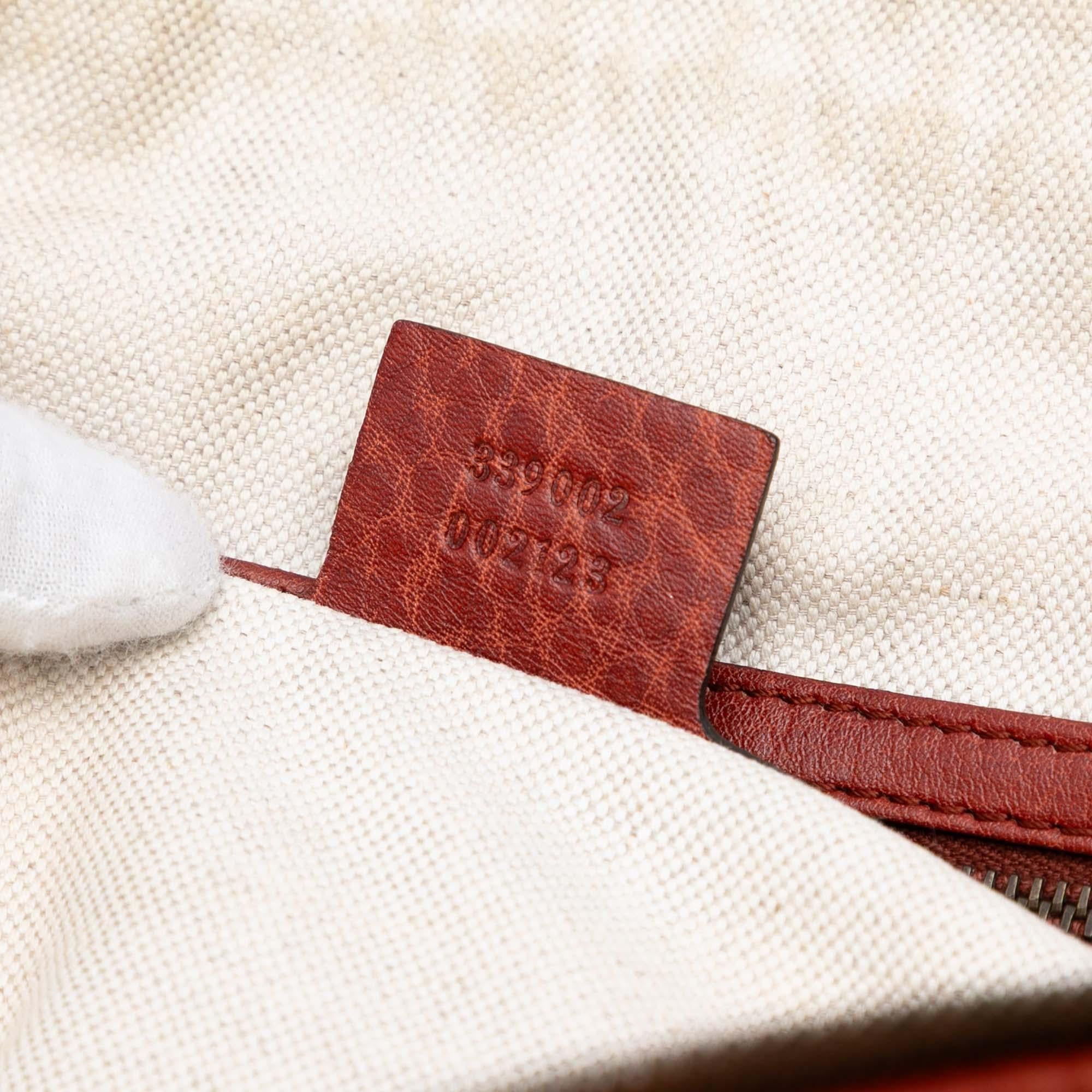 Gucci Leather Laidback Crafty Handbag