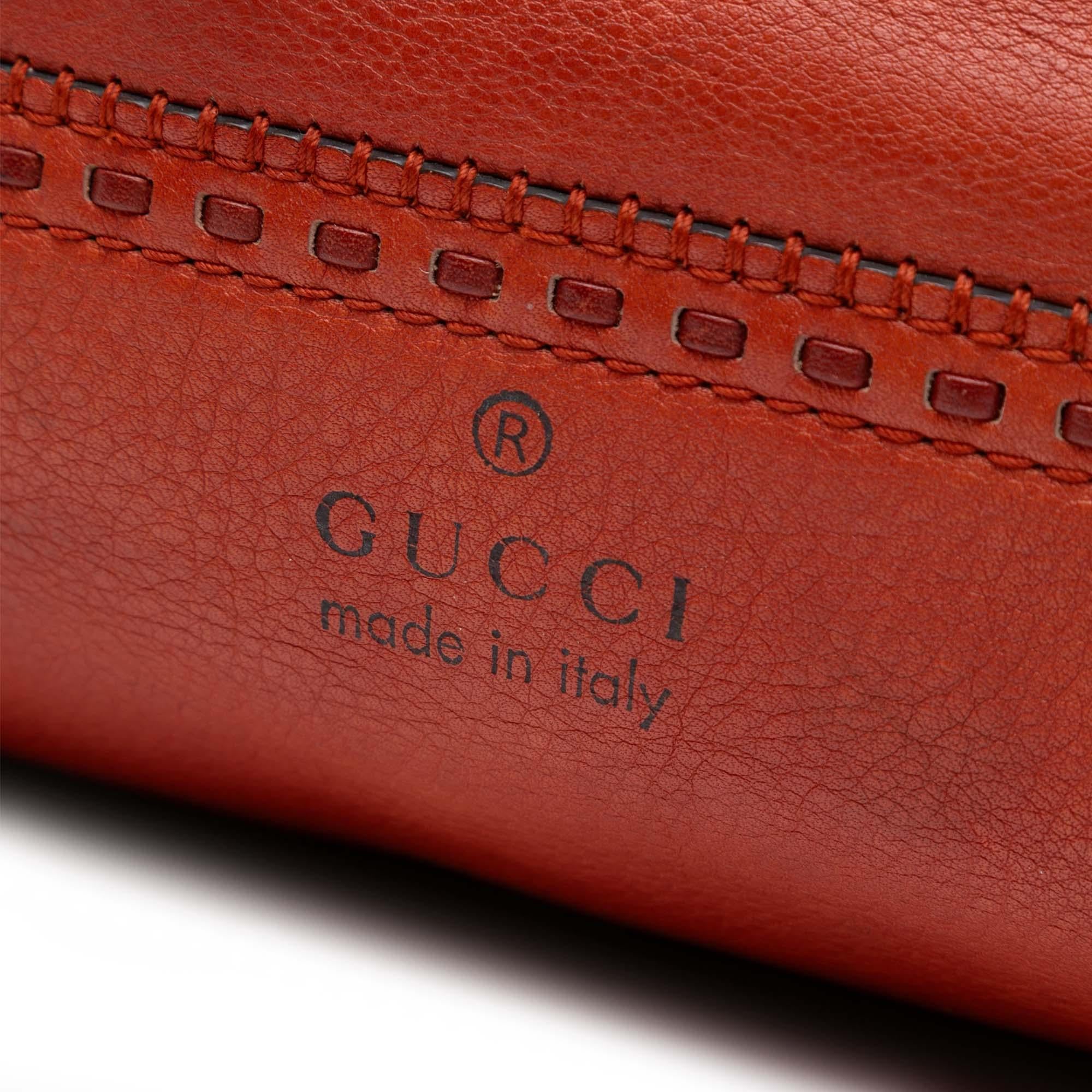 Gucci Leather Laidback Crafty Handbag