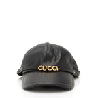 Gucci Leather Logo Baseball Hat - Size S