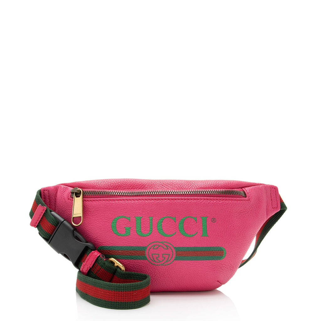 Gucci Leather Logo Belt Bag (SHF-tb0kKj)