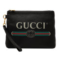 Gucci Leather Logo Clutch