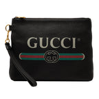 Gucci Leather Logo Clutch
