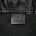 Gucci Leather Logo Drawstring Backpack