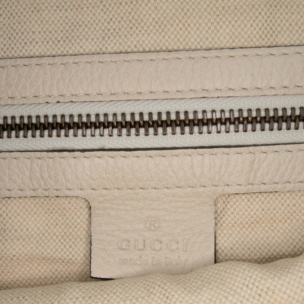 Gucci Leather Logo Half Moon Crossbody