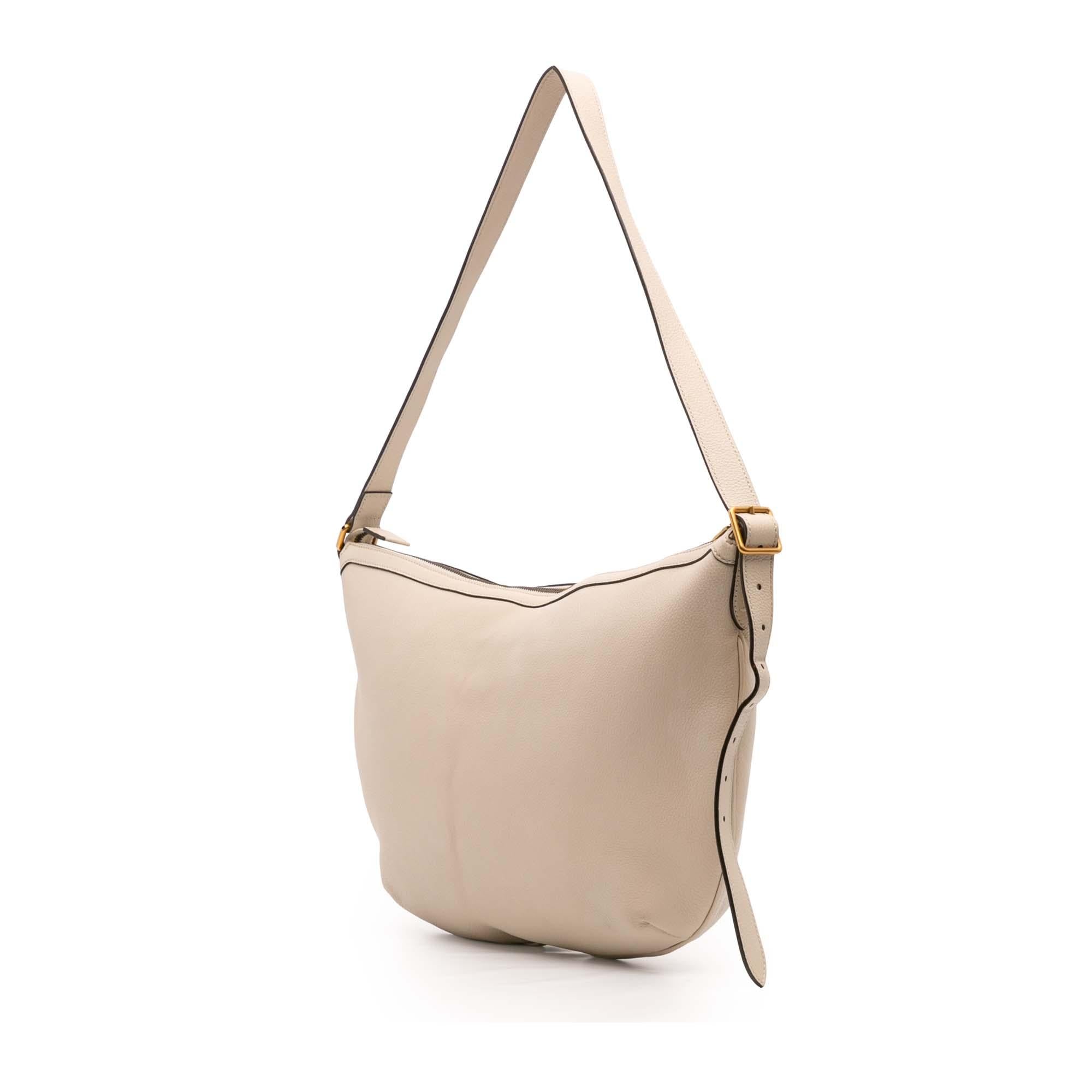 Gucci Leather Logo Half Moon Crossbody
