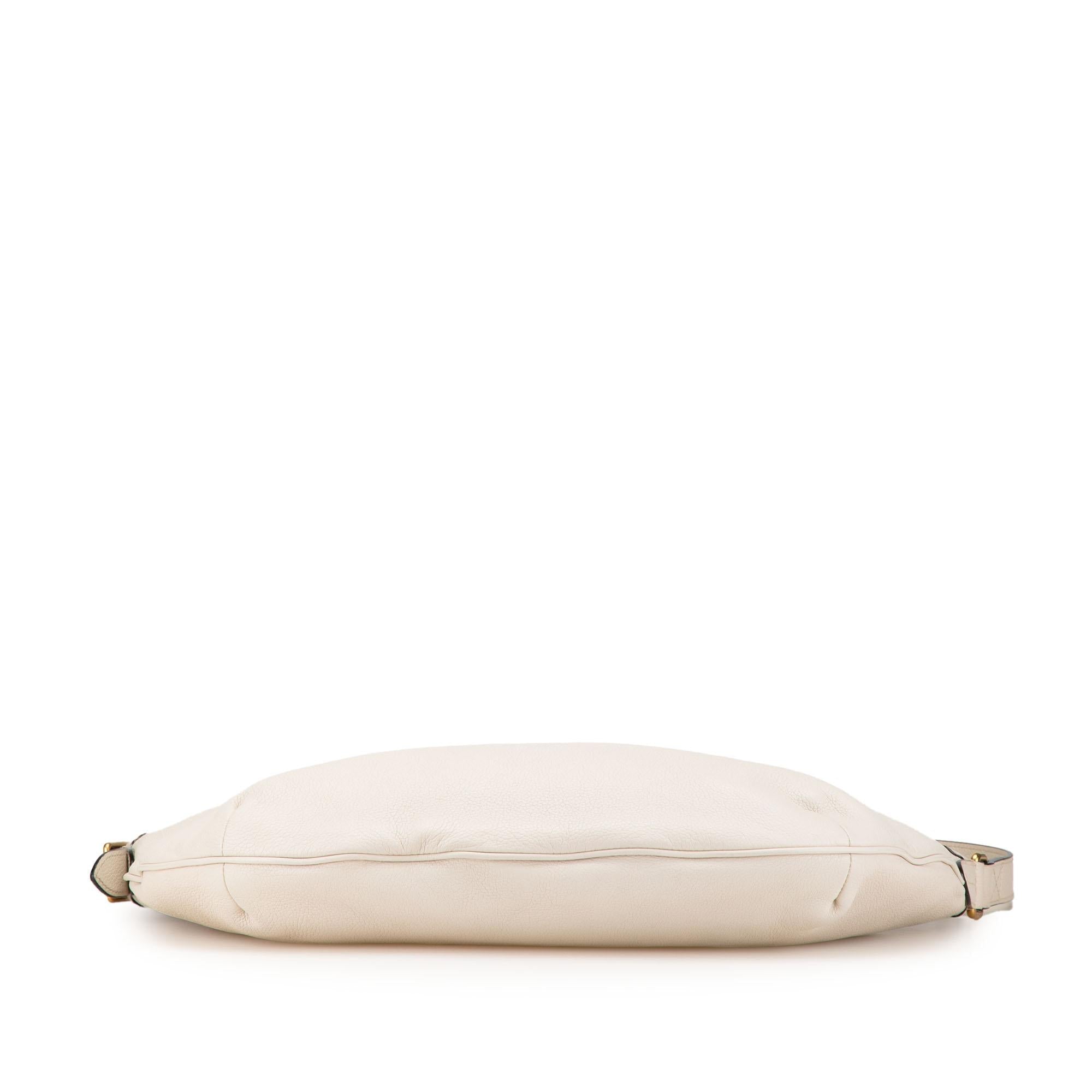 Gucci Leather Logo Half Moon Crossbody