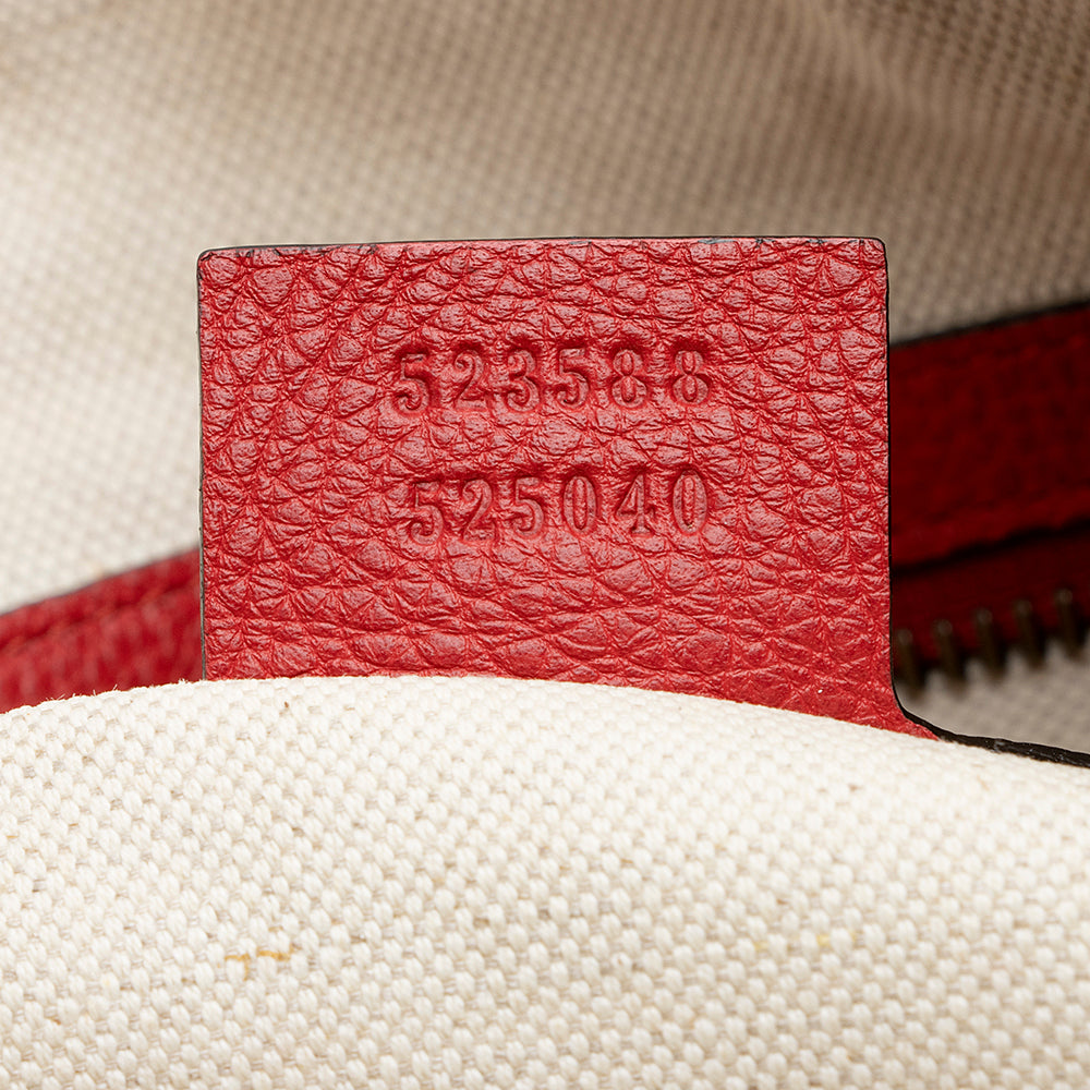 Gucci Leather Logo Half Moon Messenger Bag (SHF-21798)
