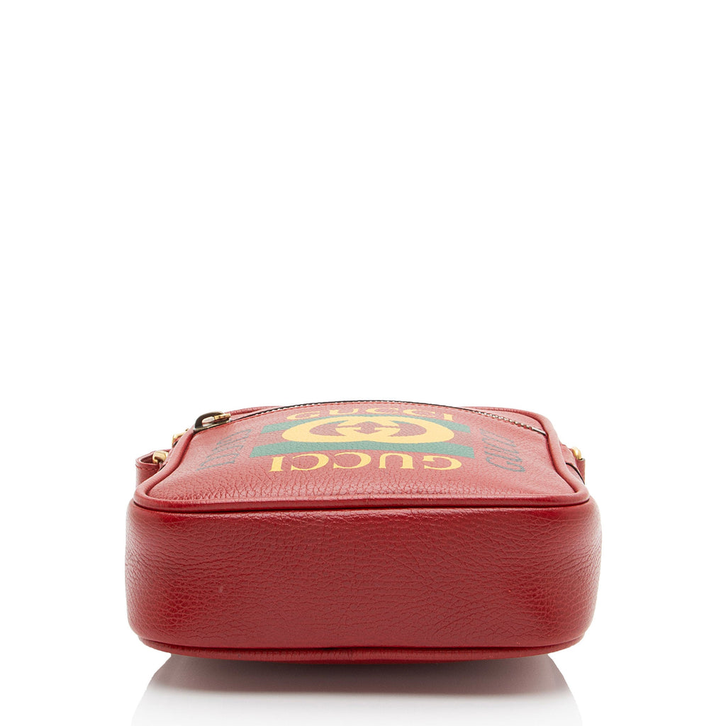 Gucci Leather Logo Messenger