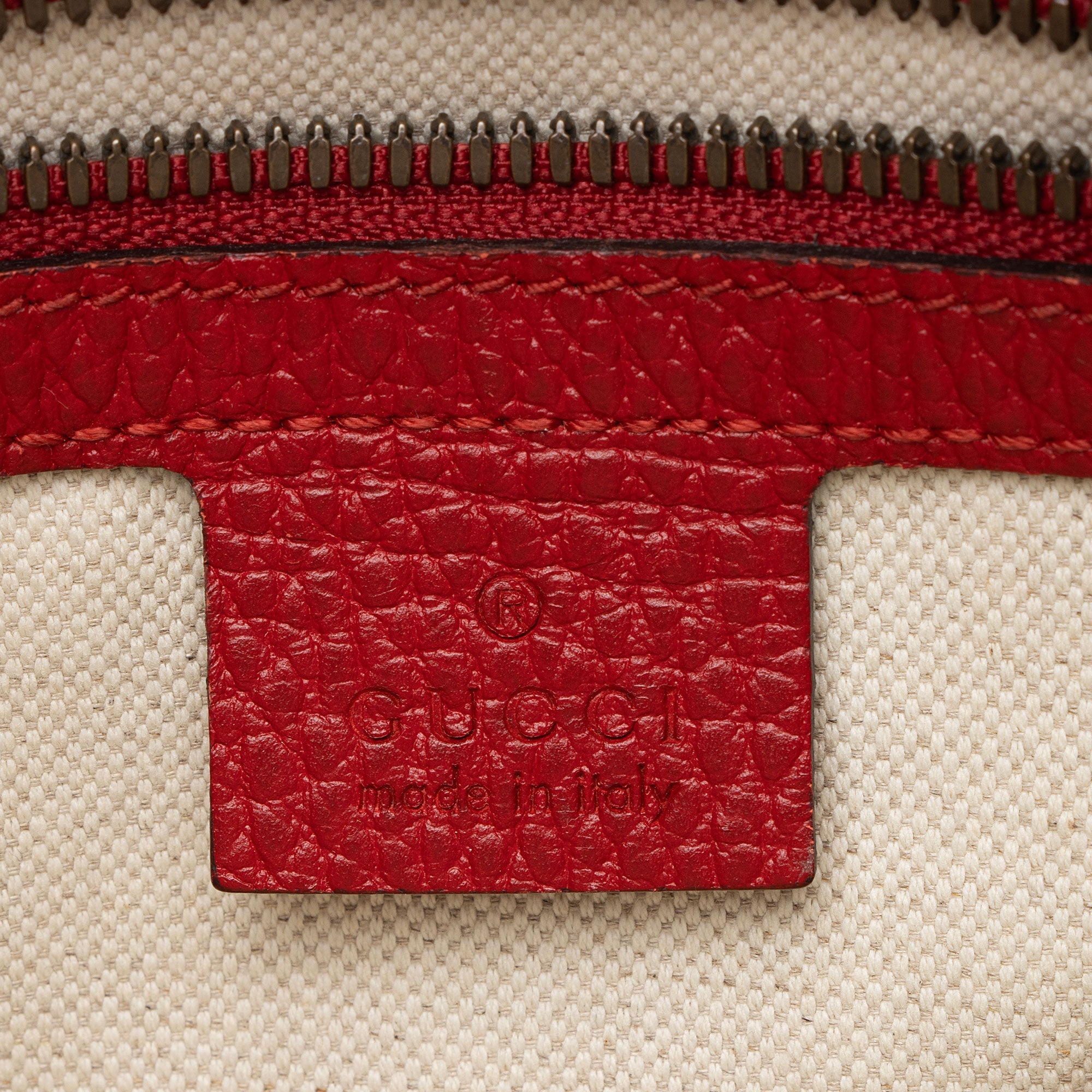 Gucci Leather Logo Messenger