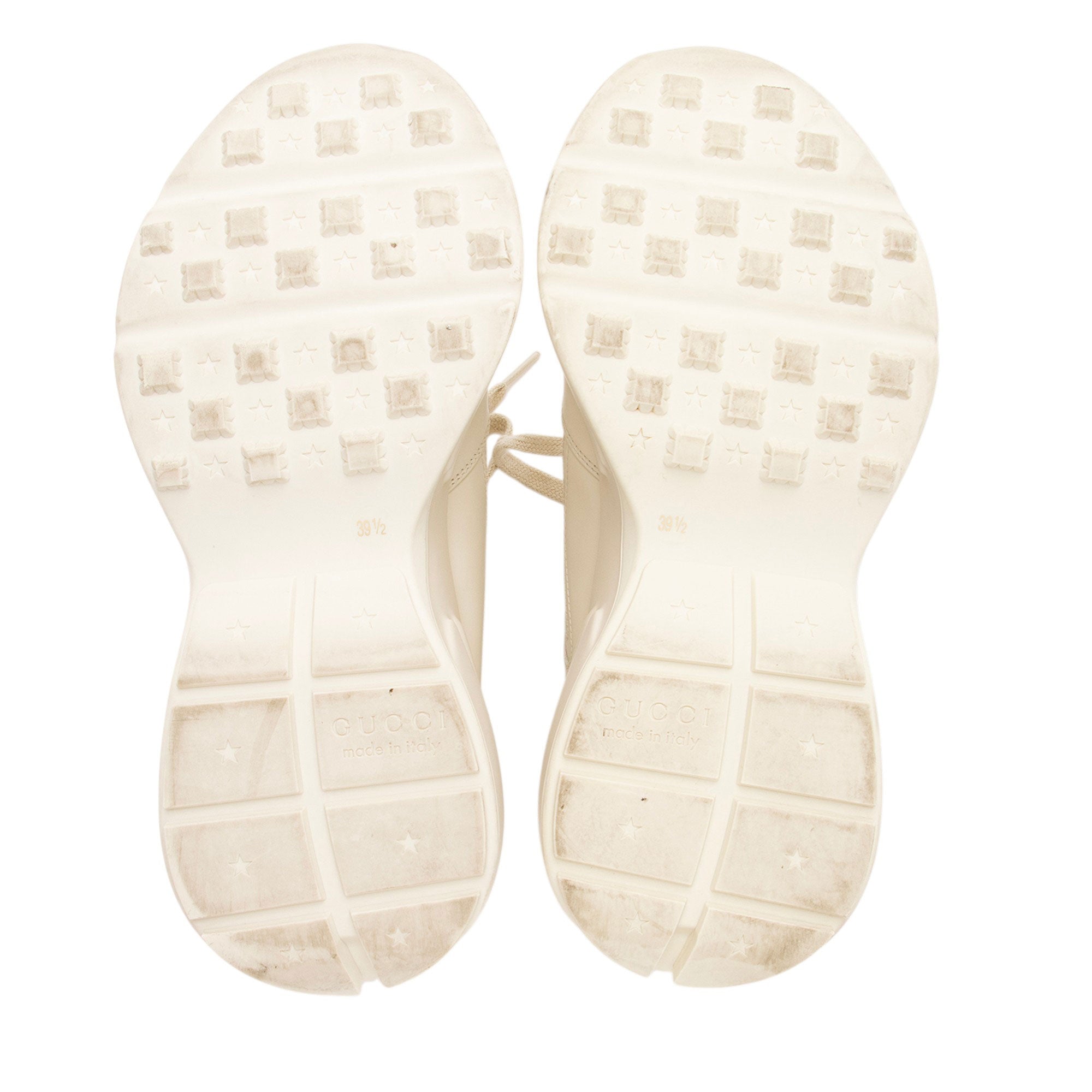 Gucci Leather Logo Rhyton Sneakers - Size 9.5 / 39.5