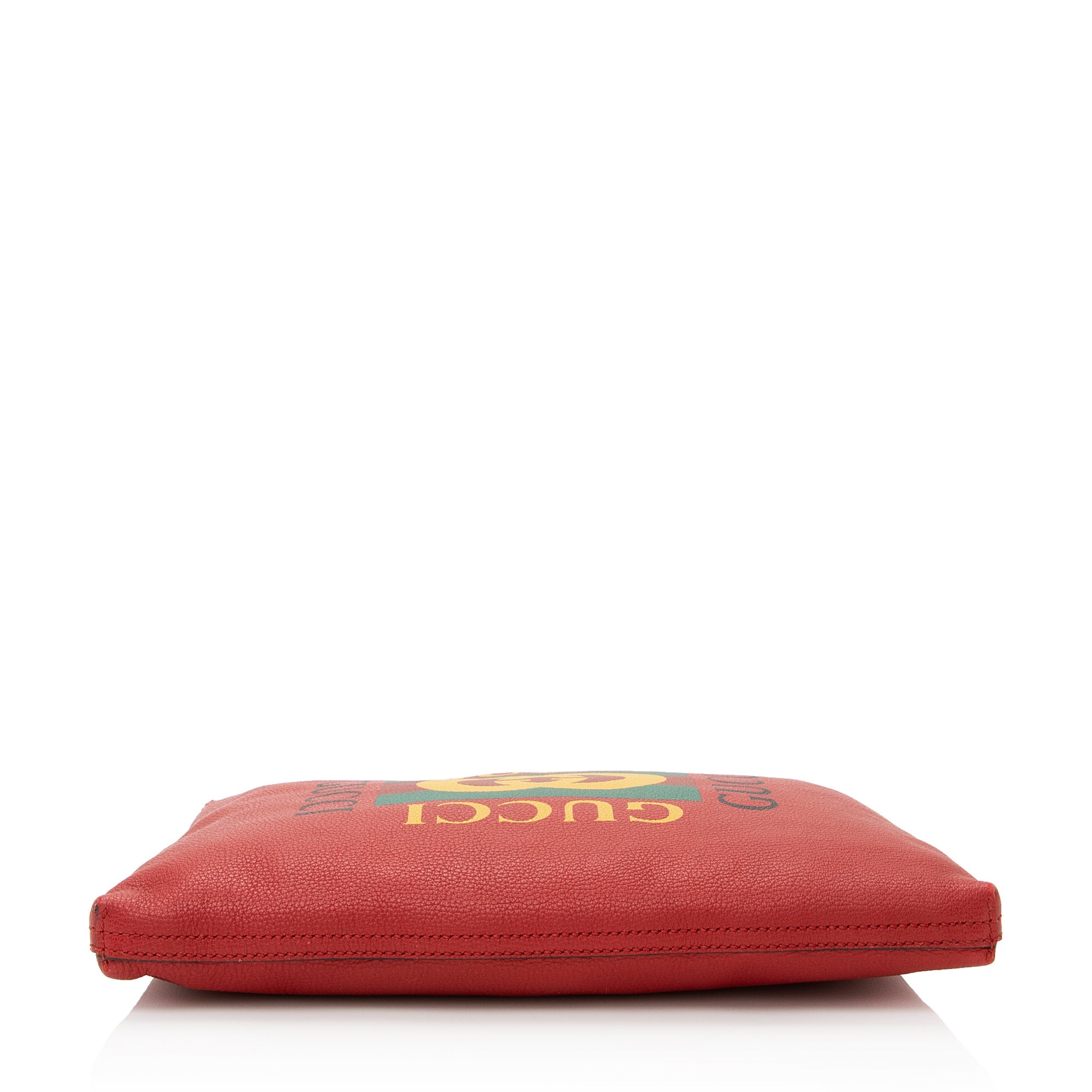 Gucci Leather Logo Zip Pouch (SHF-22192)