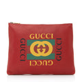 Gucci Leather Logo Zip Pouch (SHF-22192)