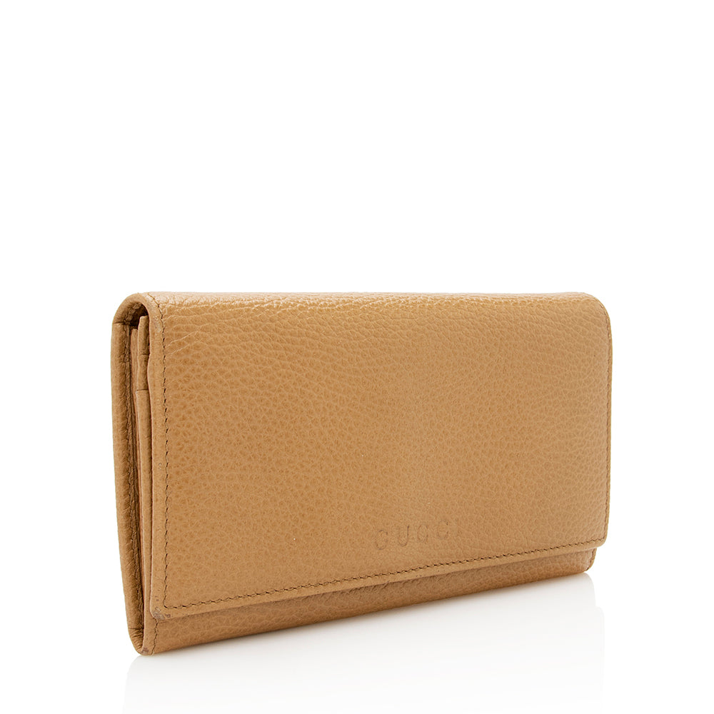 Gucci Leather Long Wallet - FINAL SALE (SHF-19459)