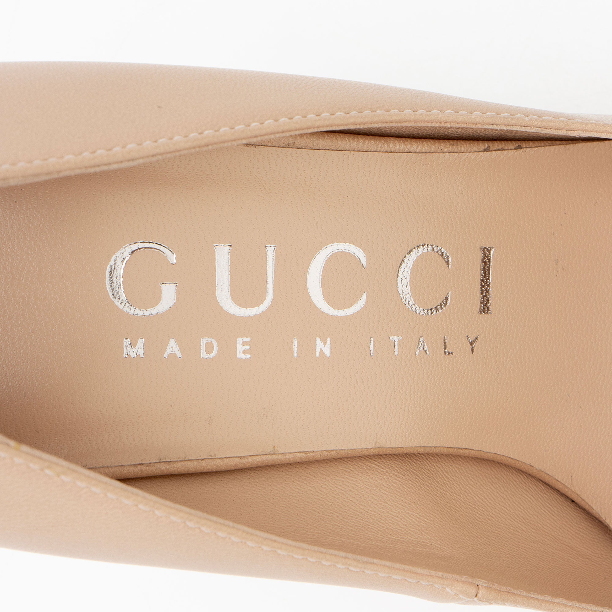 Gucci Leather Malaga Kid Anita Pumps - Size 6.5 / 36.5