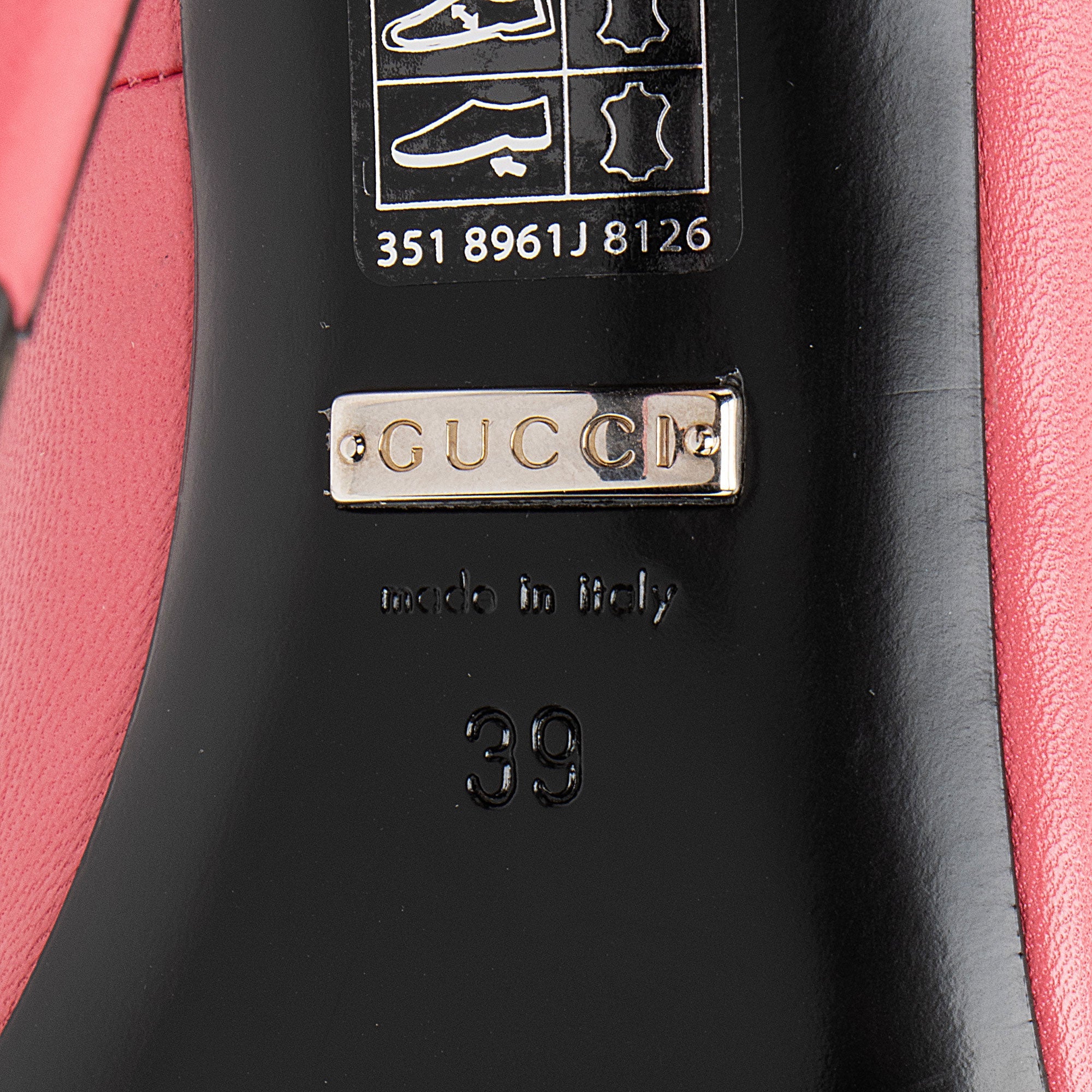 Gucci Leather Malaga Kid Anita Pumps - Size 9 / 39