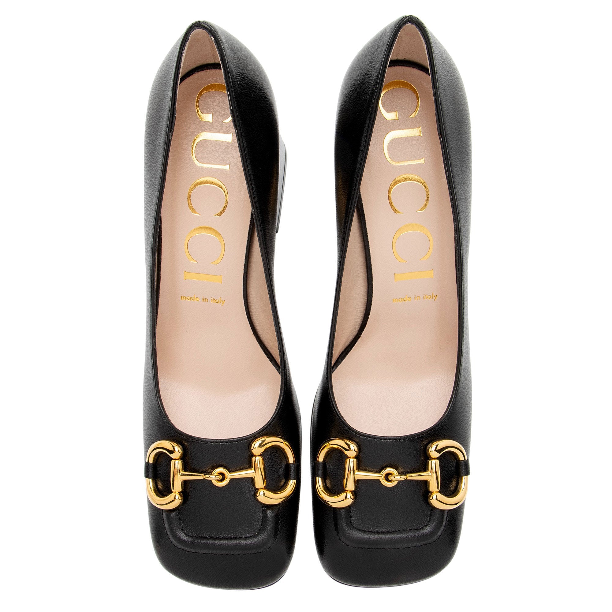 Gucci Leather Malaga Kid Horsebit Pumps - Size 9 / 39