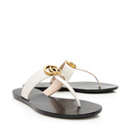 Gucci Leather Marmont T-Strap Sandals - Size 7.5 / 37.5 (SHF-21680)