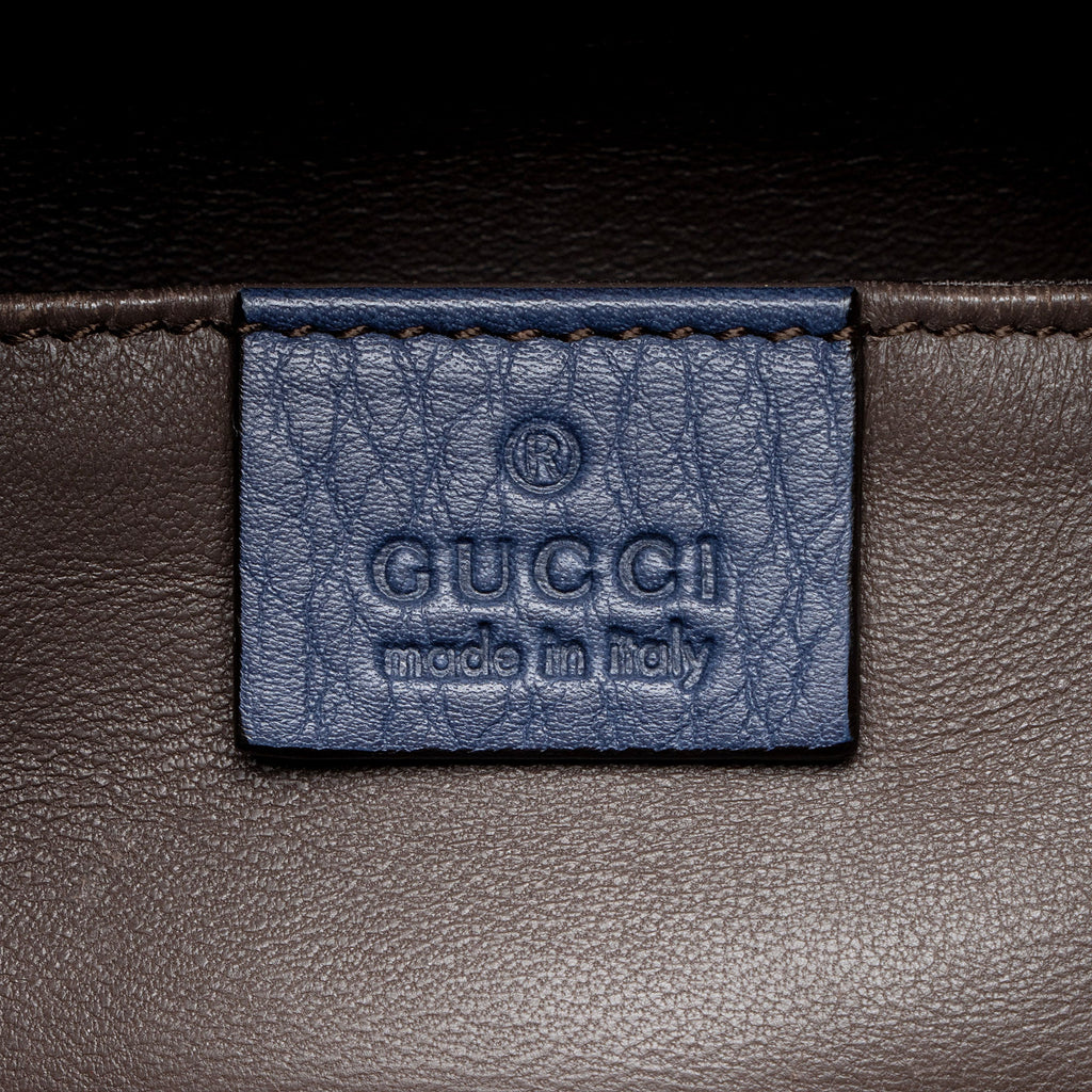 Gucci Leather Miss Bamboo Bucket Bag