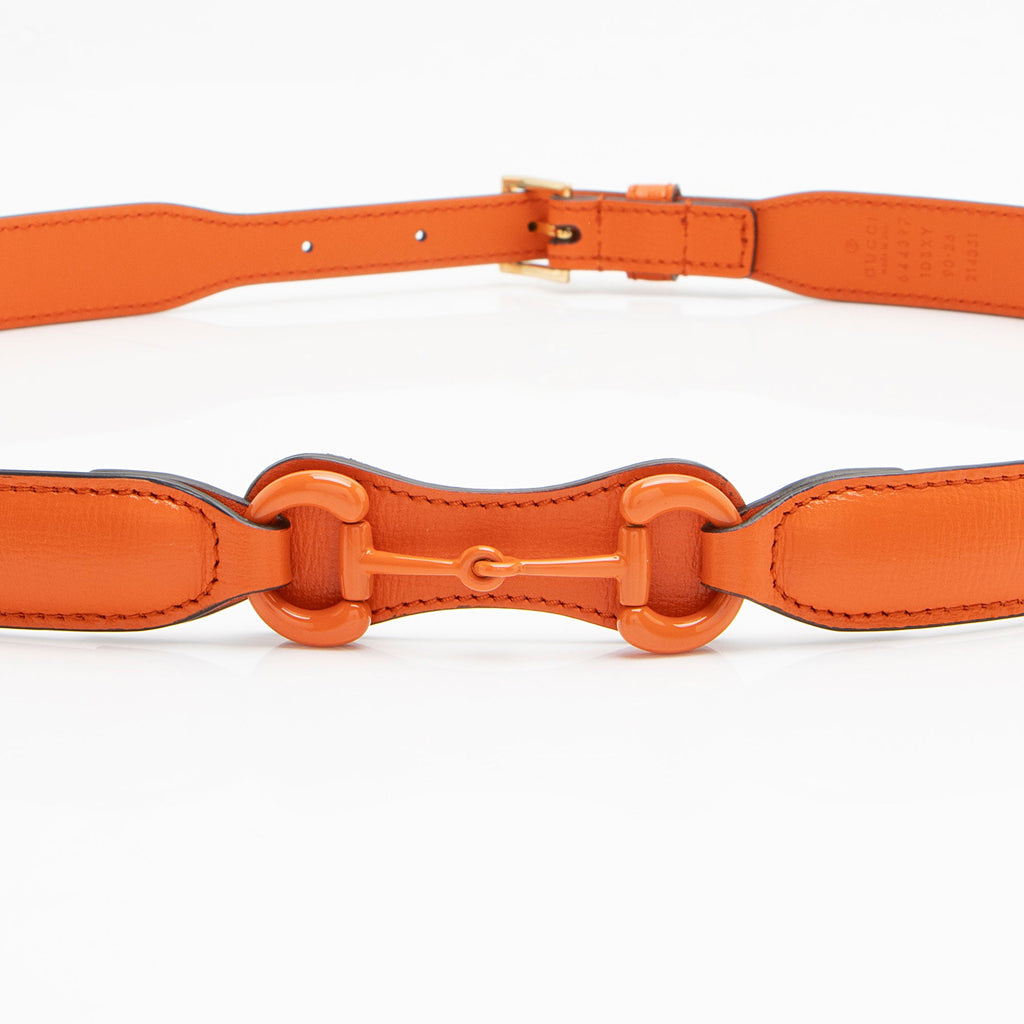 Gucci Leather Monochrome Horsebit Belt - Size 36 / 90