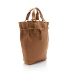 Gucci Leather Drawstring N/S Tote (SHF-33ZFKH)