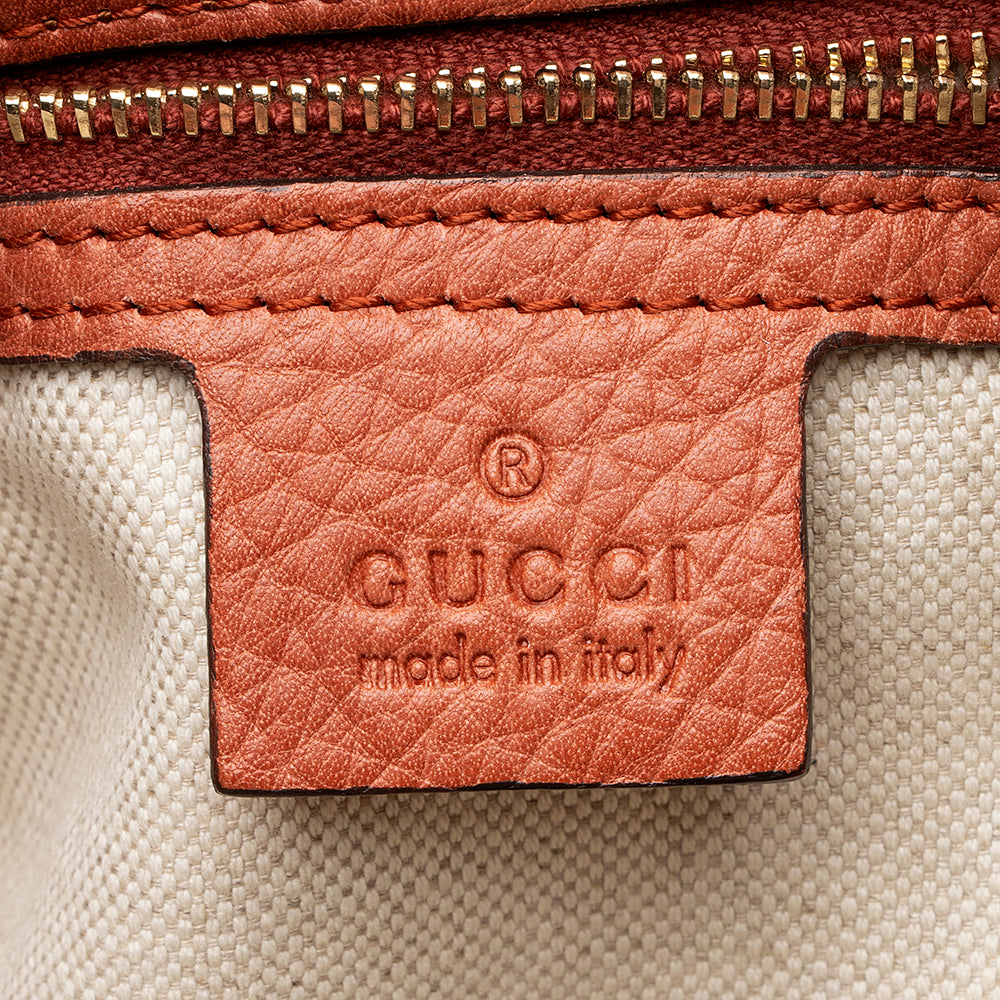 Gucci Leather New Jackie Shoulder Bag (SHF-19862)