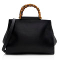 Gucci Leather Nymphaea Top Handle Medium Satchel (SHF-21345)