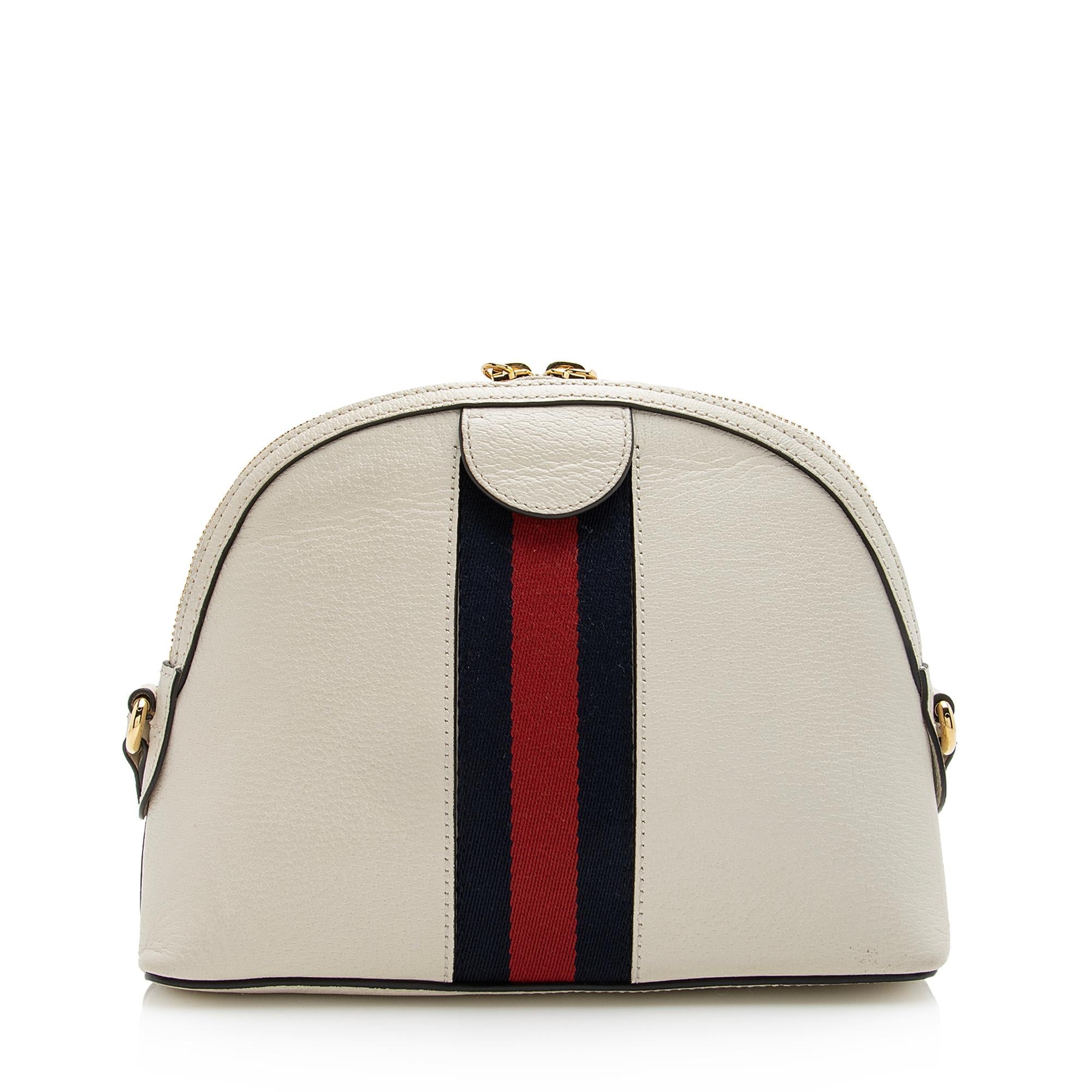 Gucci Leather Ophidia Dome Small Shoulder Bag