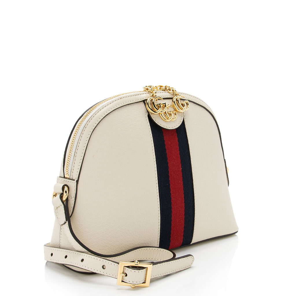 Gucci Leather Ophidia Dome Small Shoulder Bag
